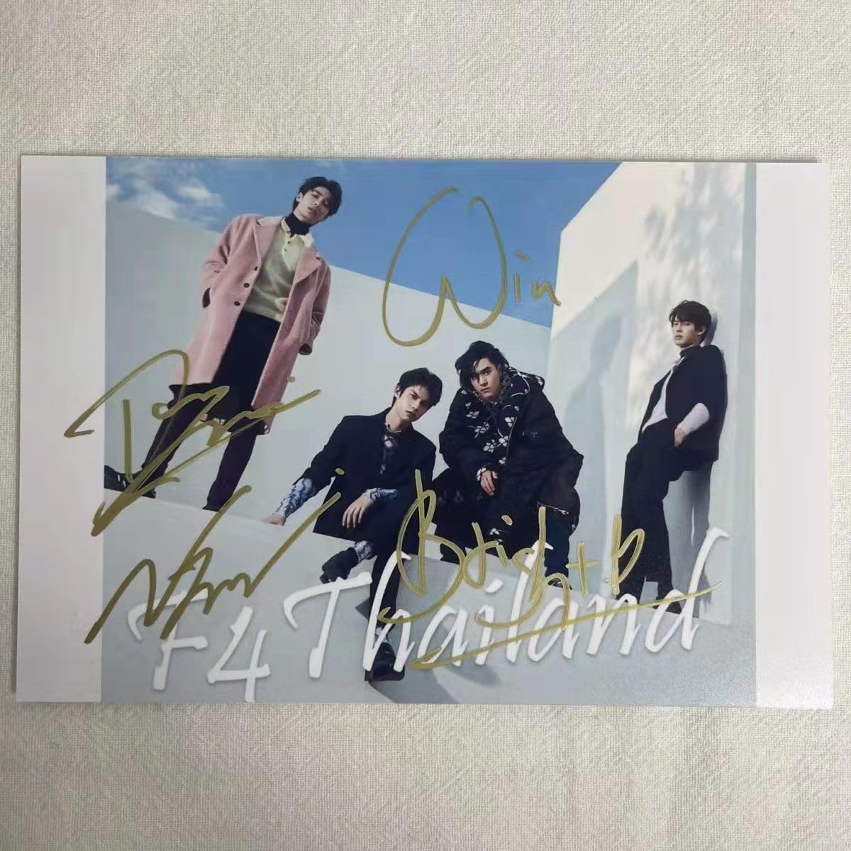 Thai Drama Meteor Garden F4 bright win dew nani personally signed